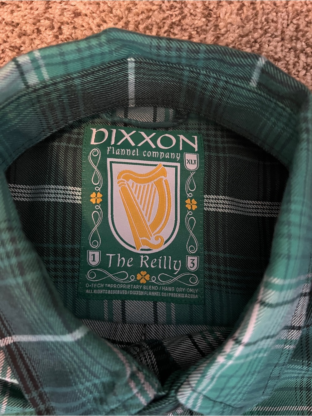 DIXXON Green Plaid Long-Sleeve Button-Down Shirt - Picture 3 of 5
